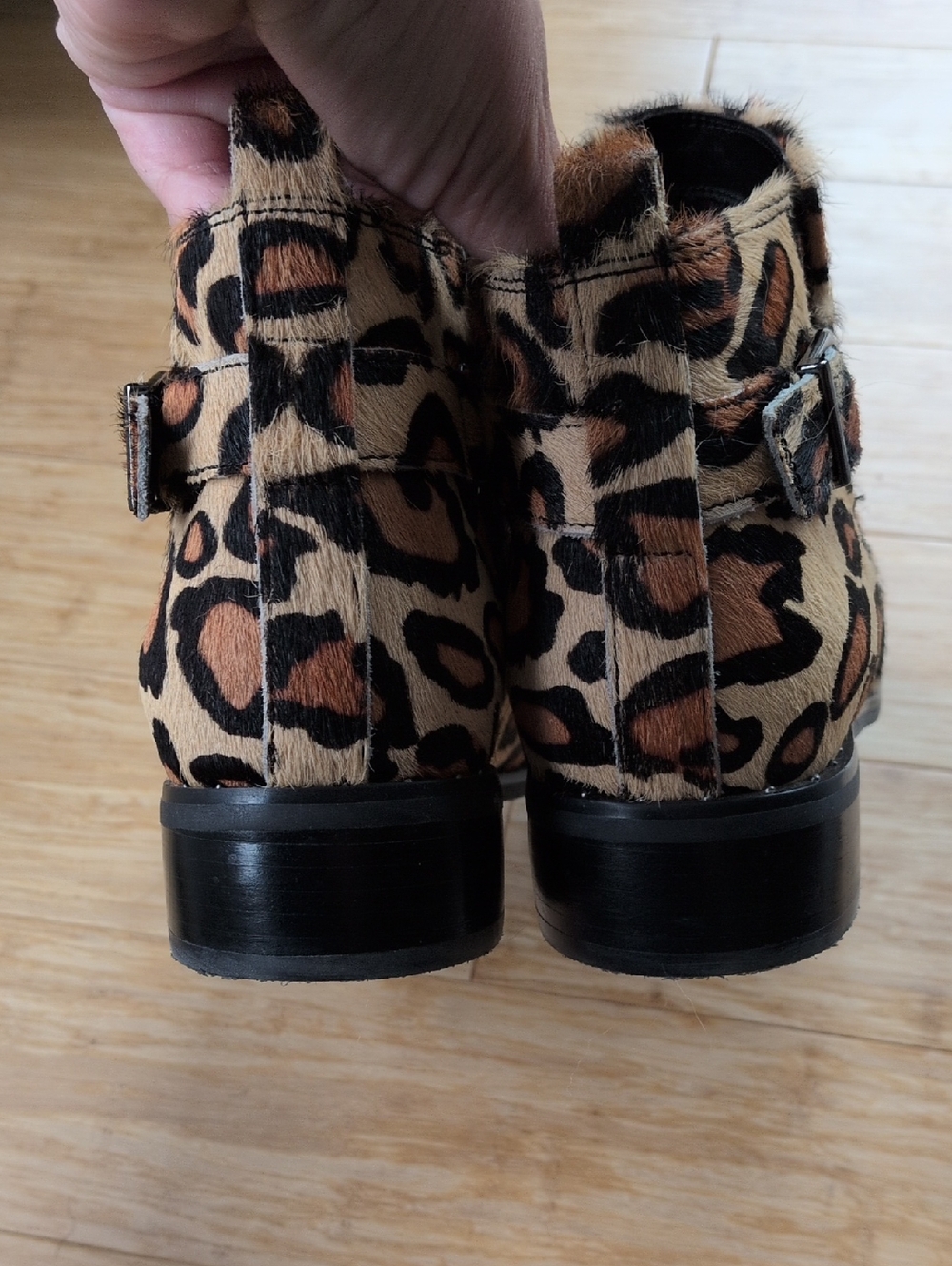 ✨sale Blondo Tami Leopard Print Waterproof Bootie Size 9.5 - Picture 8 of 12